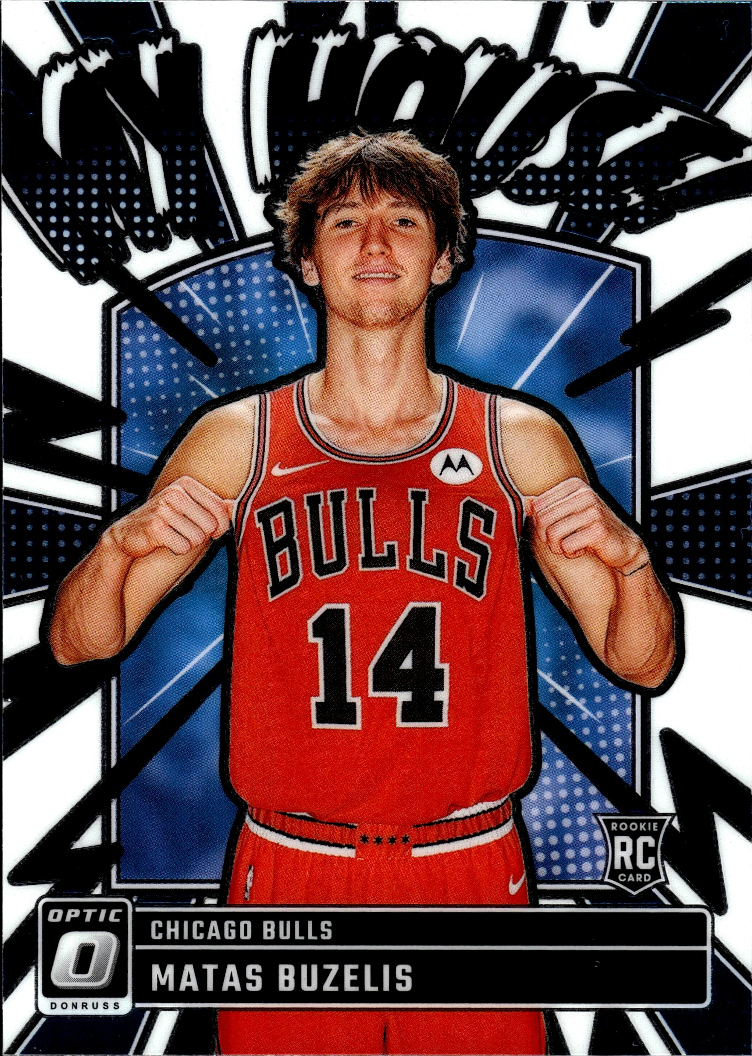 Matas Buzelis 2024-25 Donruss Optic #15 My House basketball card - Front