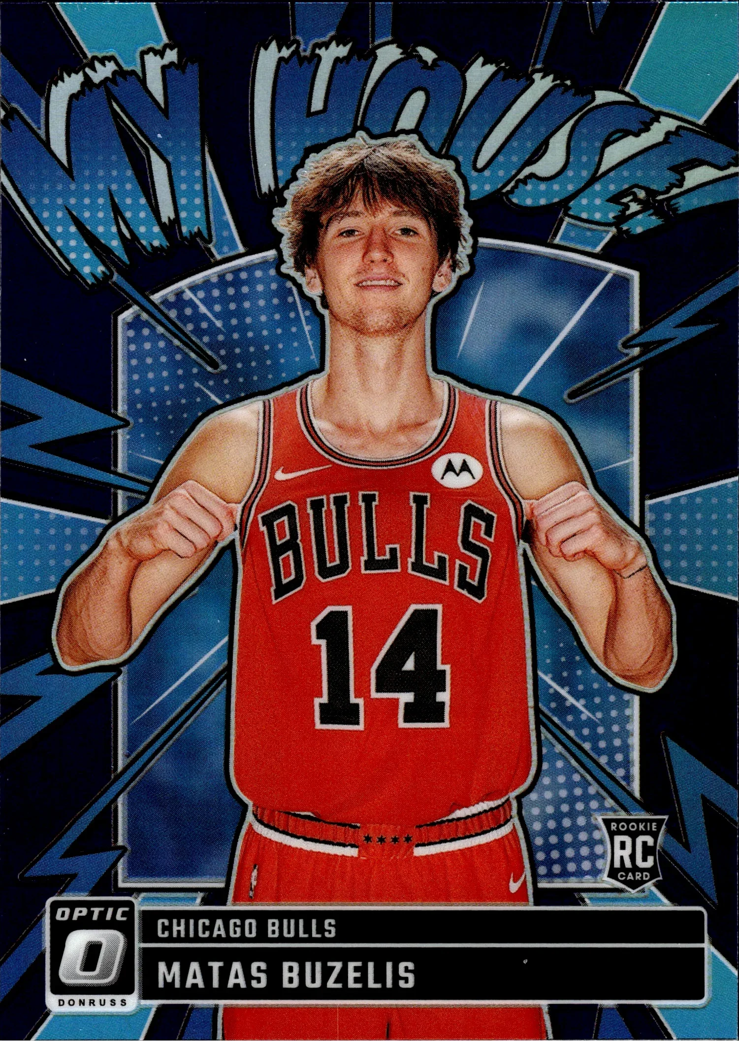 Matas Buzelis 2024-25 Donruss Optic #15 My House Purple basketball card - Front