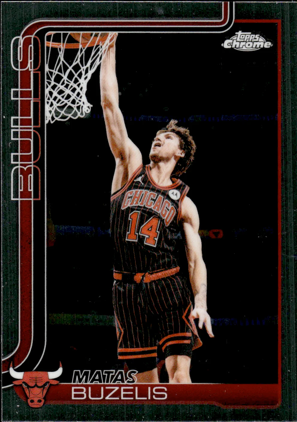 Matas Buzelis #130 2025 Topps Chrome Update Basketball basketball card - Front