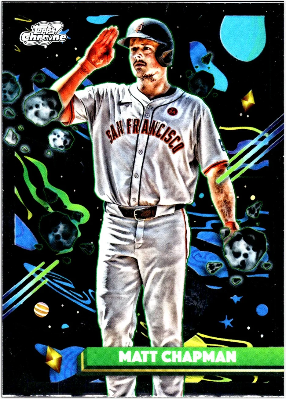 Matt Chapman 2025 Topps Chrome Cosmic #72 baseball card - Front