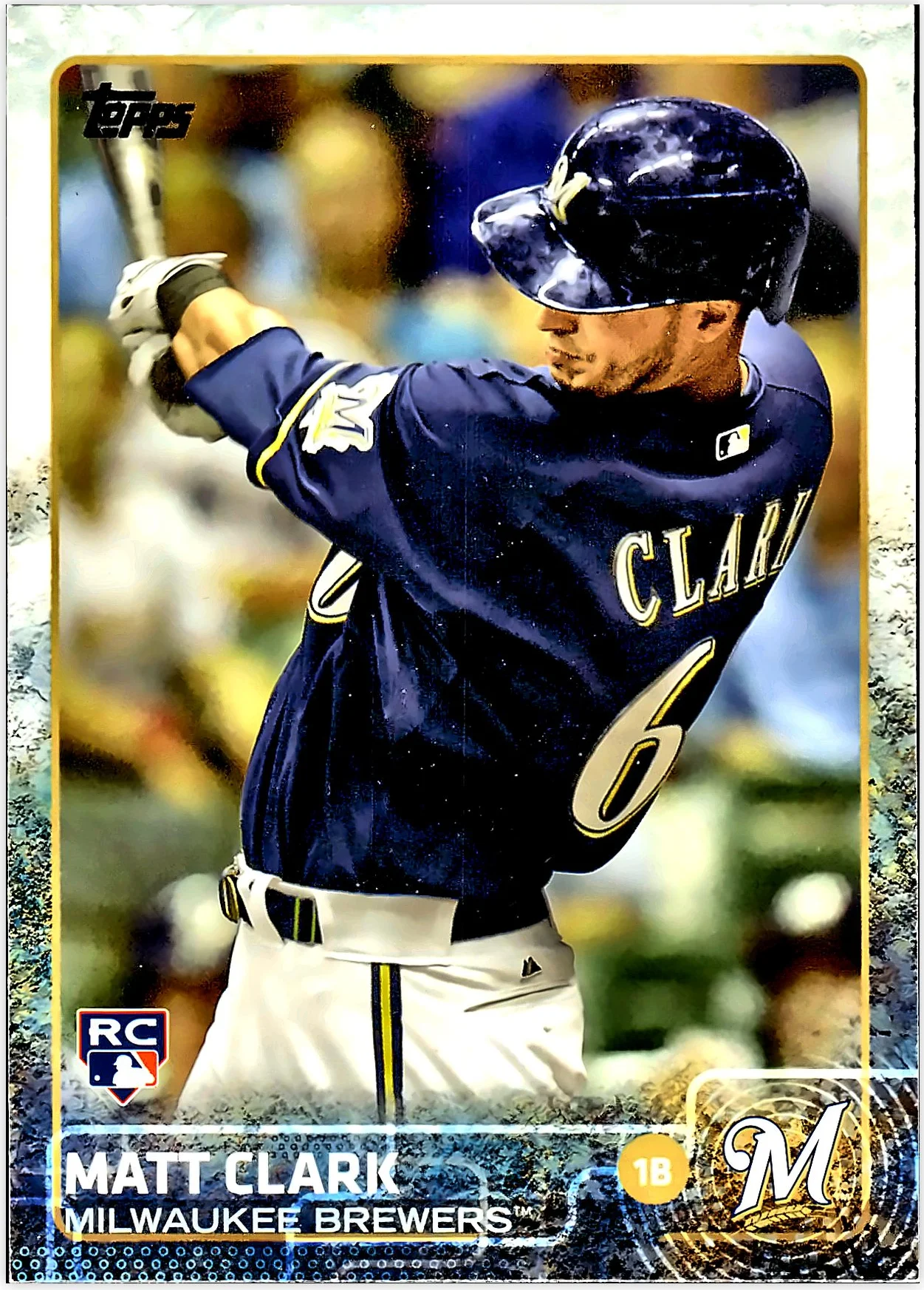 Matt Clark 2015 Topps #640 Limited baseball rookie card - Front