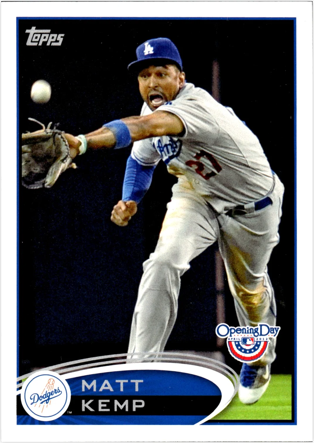 Matt Kemp 2012 Topps Opening Day #100 baseball card - Front