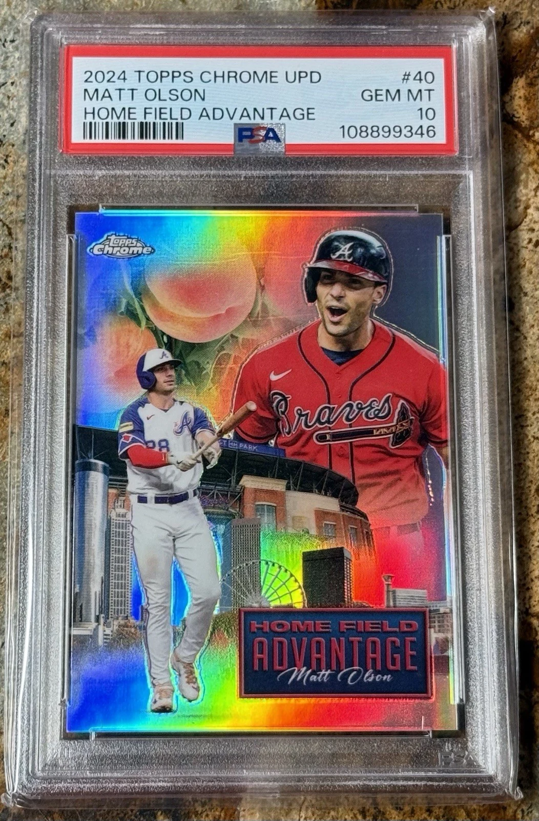 Matt Olson #HFAC-40 2024 Topps Chrome Update Baseball Home Field Advantage front