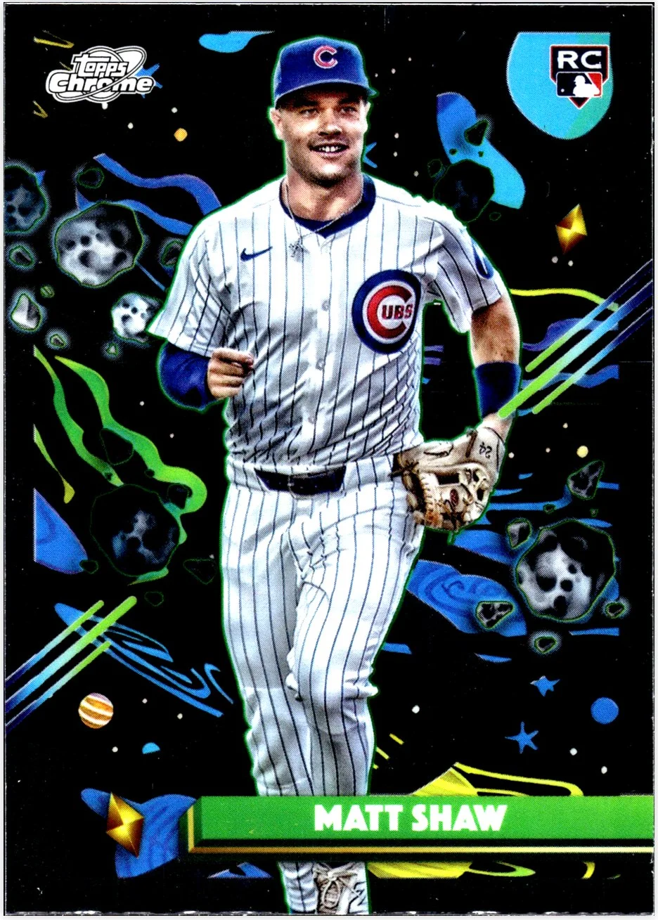 Matt Shaw 2025 Topps Chrome Cosmic #35 baseball rookie card - Front