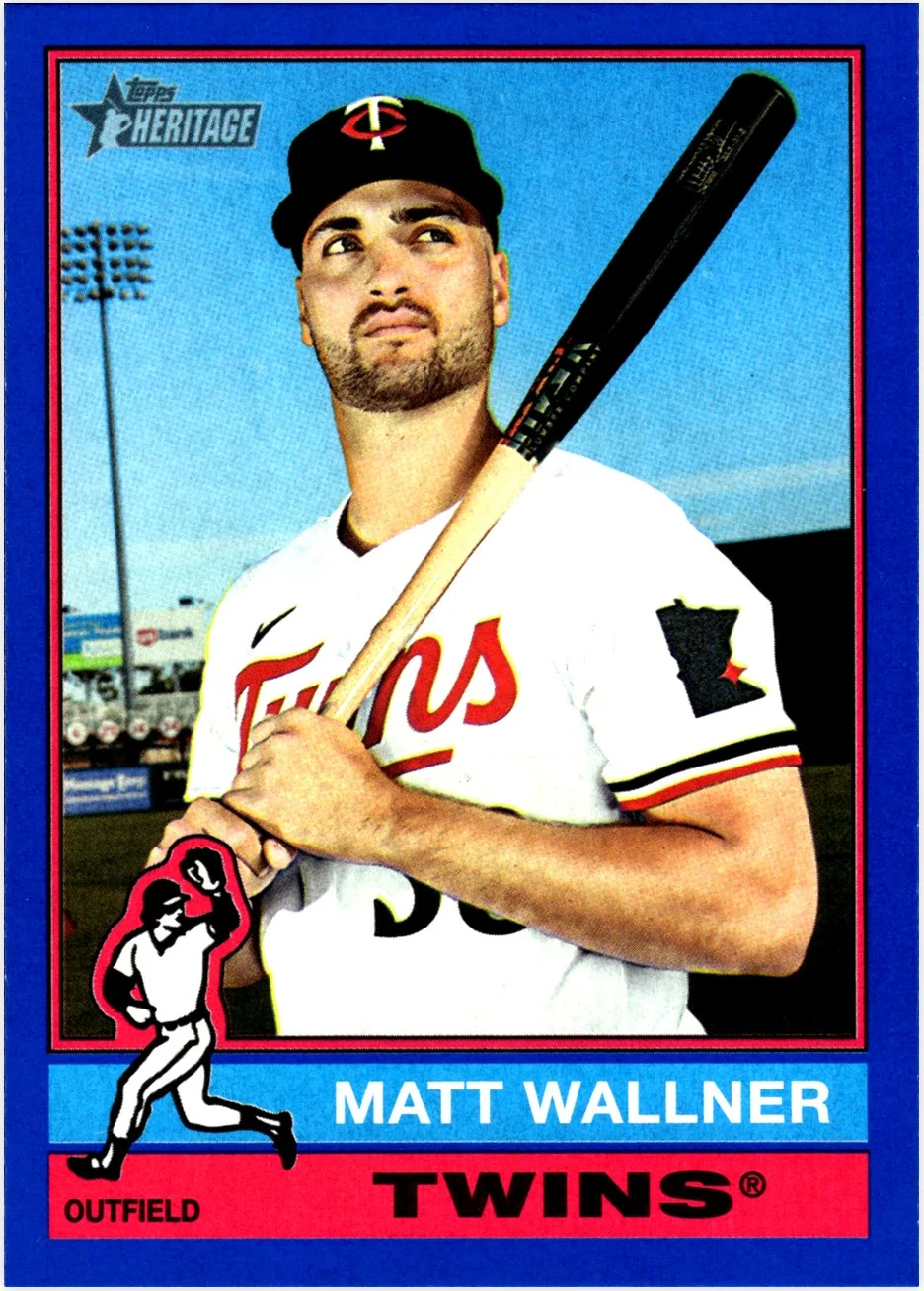 Matt Wallner 2025 Topps Heritage #682 Dark Blue Border baseball card - Front