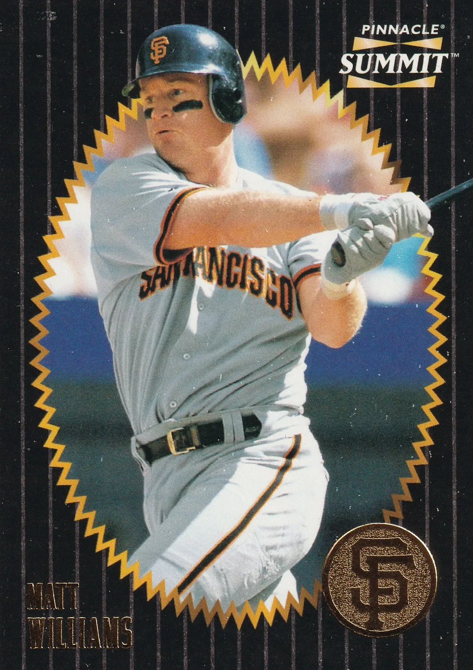Matt Williams 1996 Summit #2 Silver Foilboard baseball card - Front