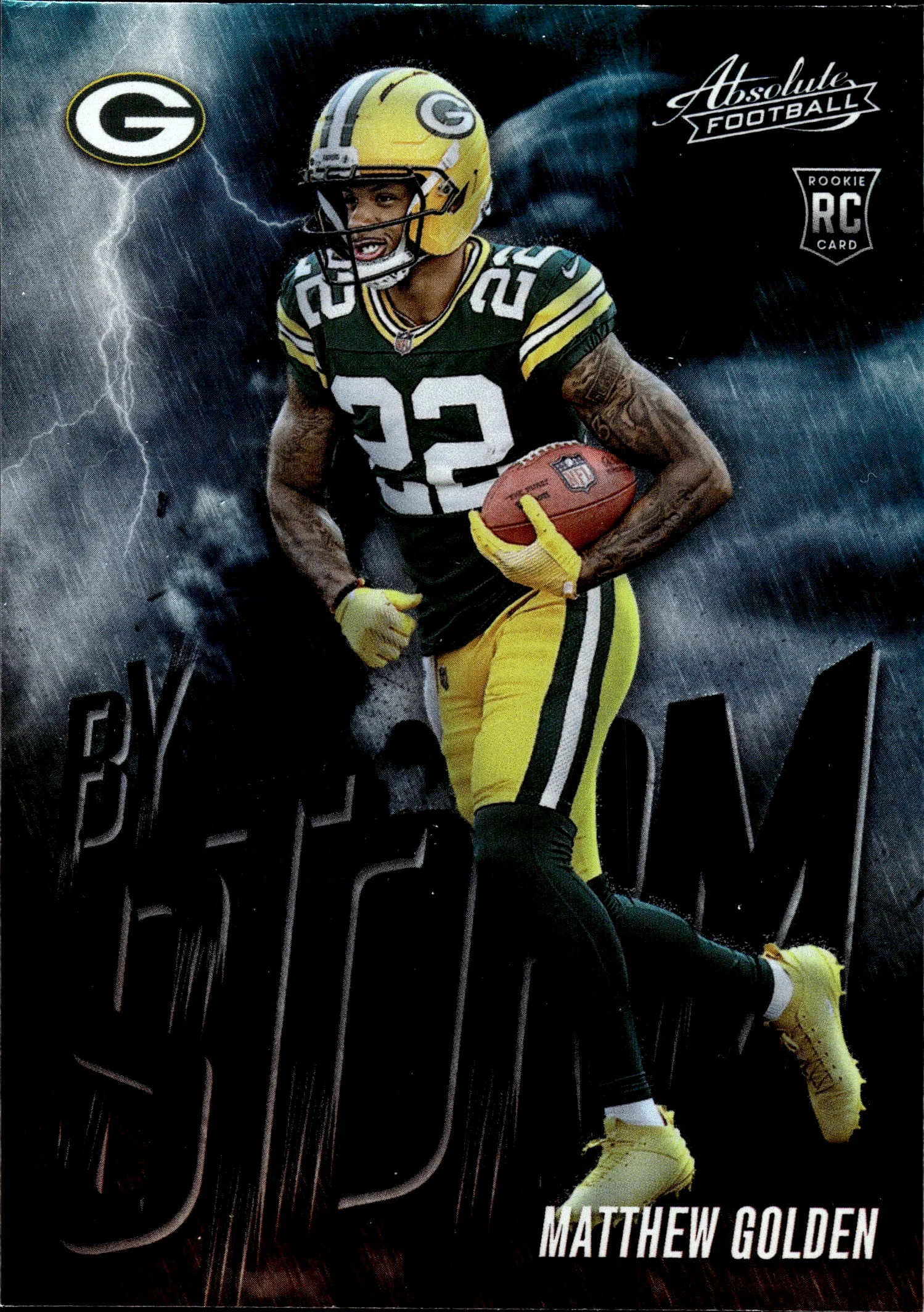 Matthew Golden 2025 Panini Absolute #11 By Storm football card - Front