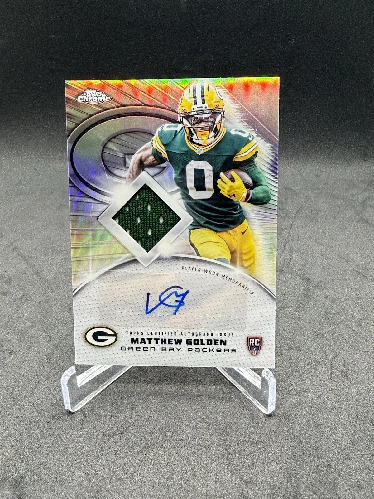 Matthew Golden 2025 Topps Chrome Football card