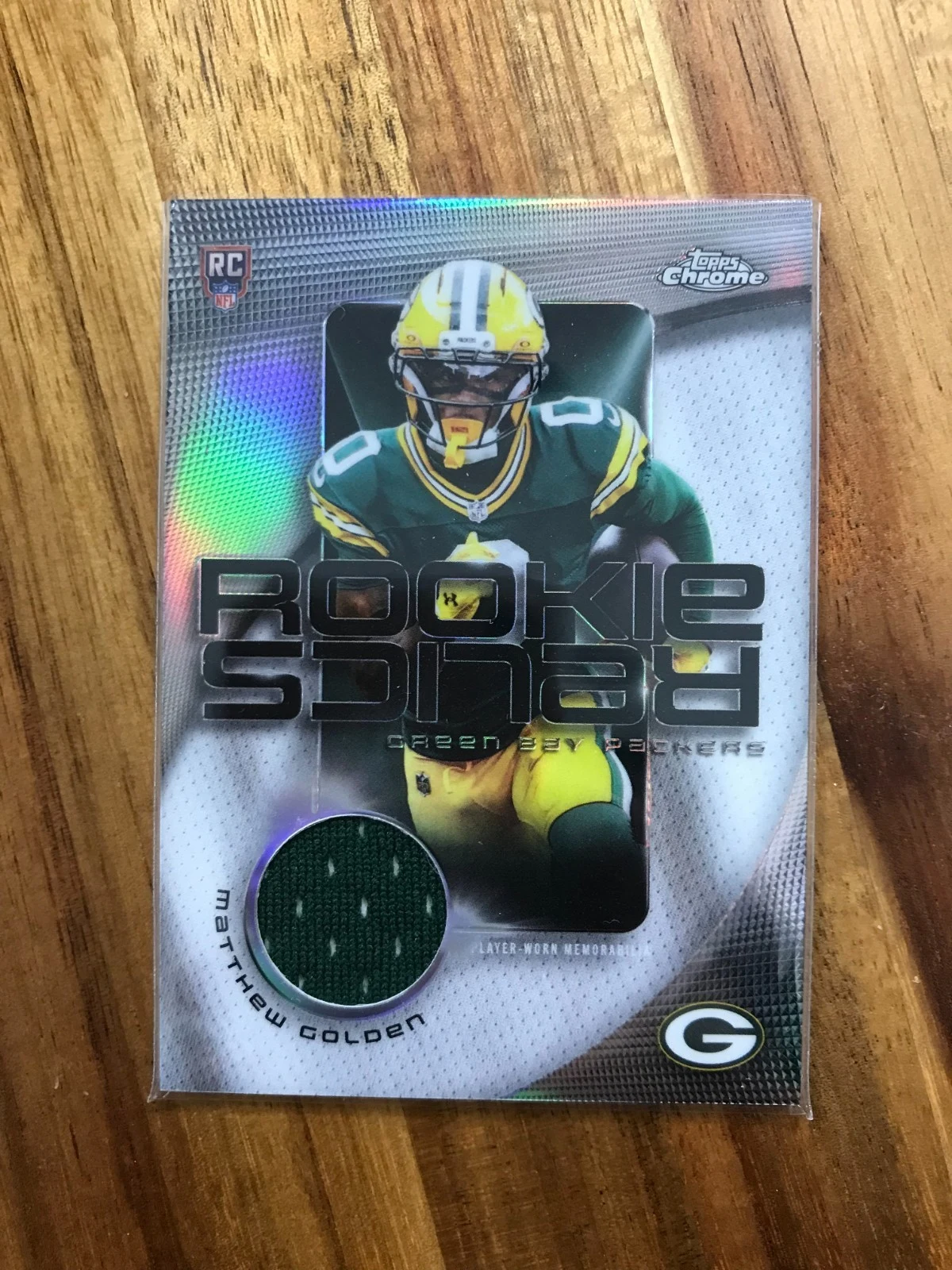Matthew Golden 2025 Topps Chrome Football card