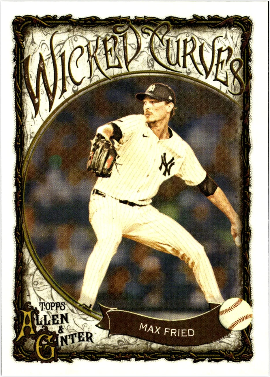Max Fried 2025 Topps Allen & Ginter #WC-9 Wicked Curves baseball card - Front