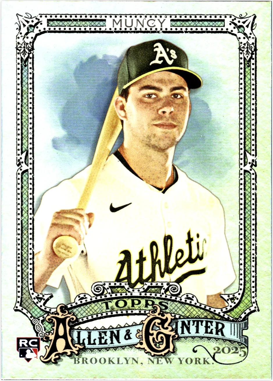 Max Muncy 2025 Topps Allen & Ginter #93 Silver Portrait baseball rookie card - Front