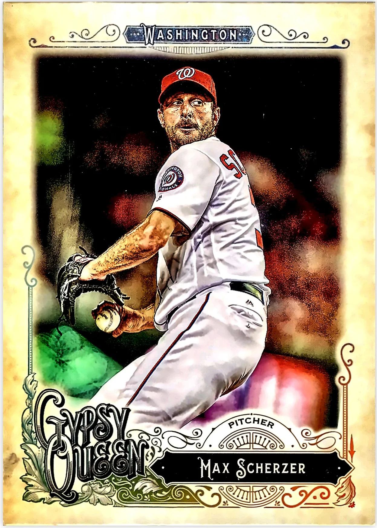 Max Scherzer 2017 Topps Gypsy Queen #289 baseball card - Front