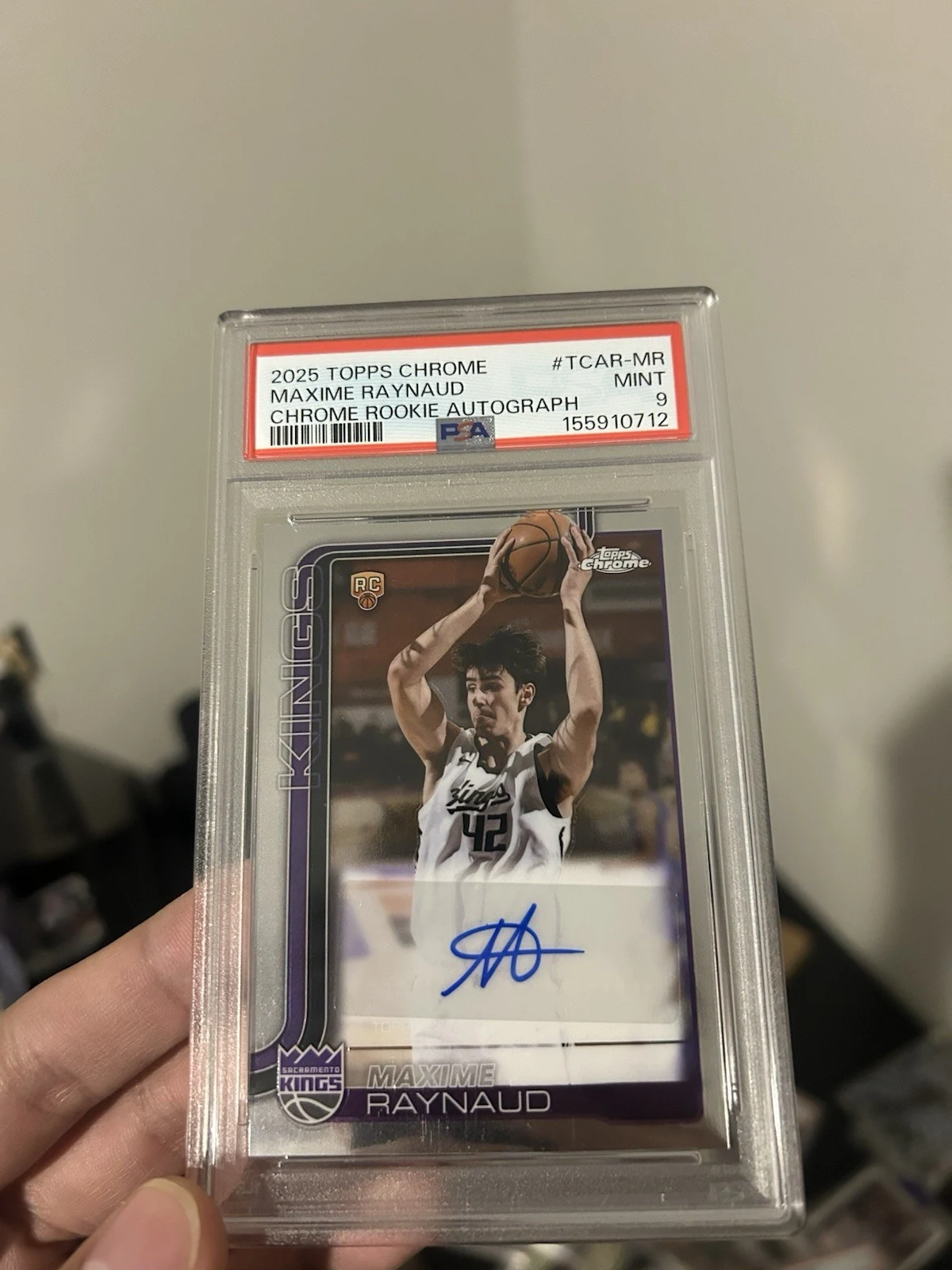 Maxime Raynaud 2025 Topps Chrome Basketball card