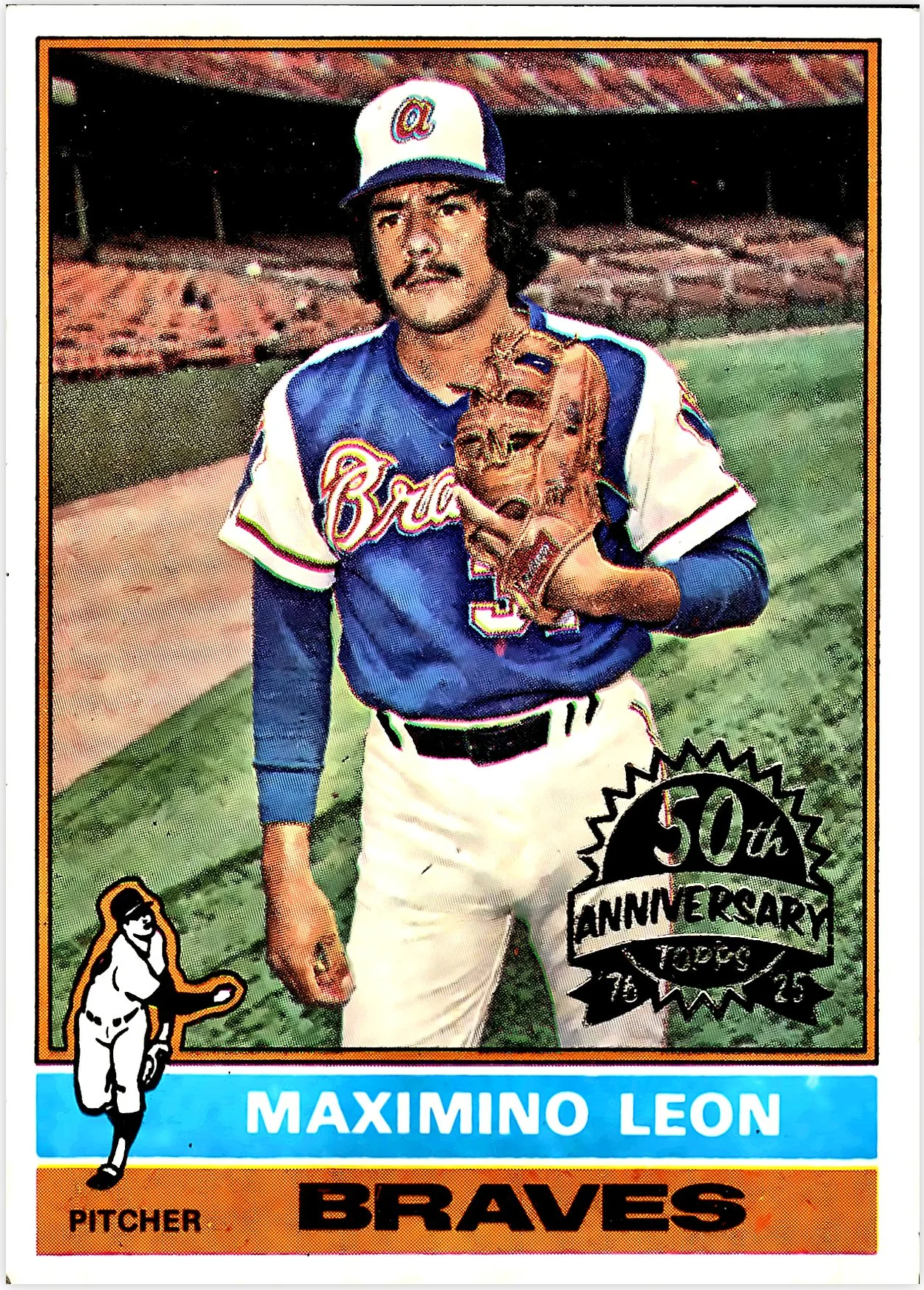 Maximino Leon 2025 Topps Heritage #576 50th Anniversary Buybacks baseball card - Front