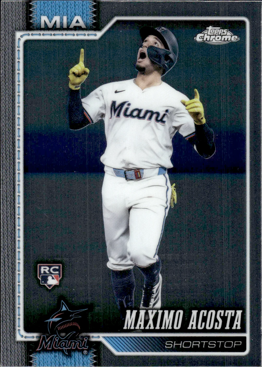 Maximo Acosta #239 Rookie Card 2026 Topps Chrome Baseball baseball rookie card - Front
