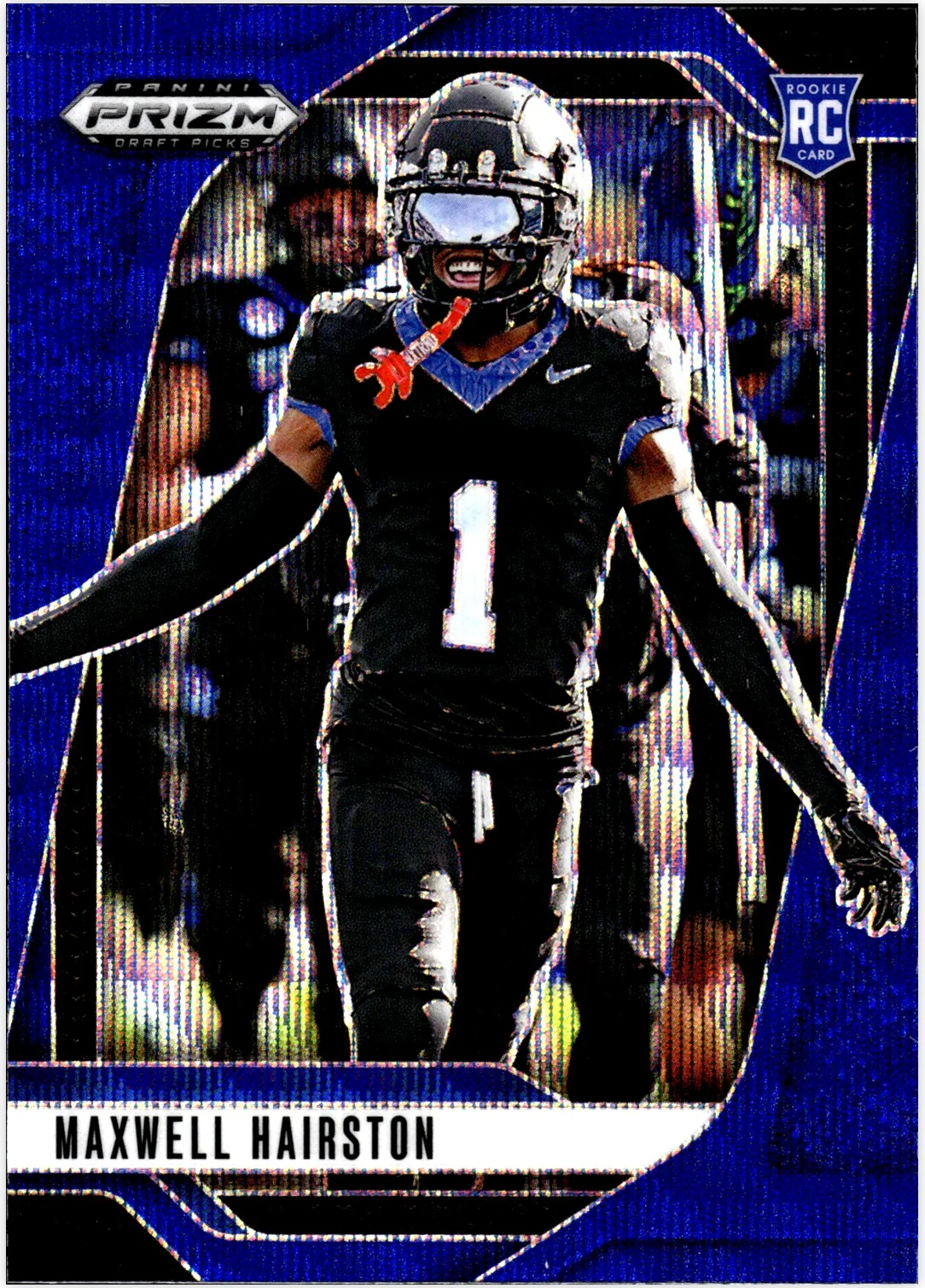 Maxwell Hairston 2025 Panini Prizm Draft Picks #45 Prizms Blue Wave football card - Front