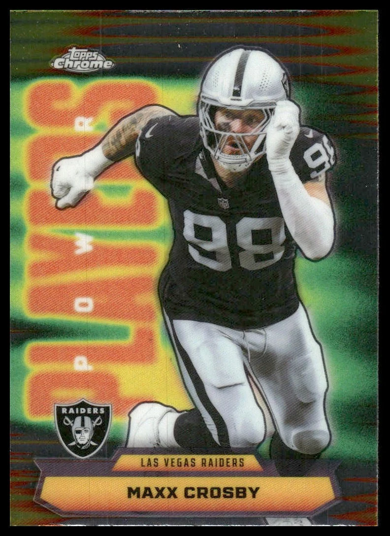 Maxx Crosby 2025 Topps Chrome Football card