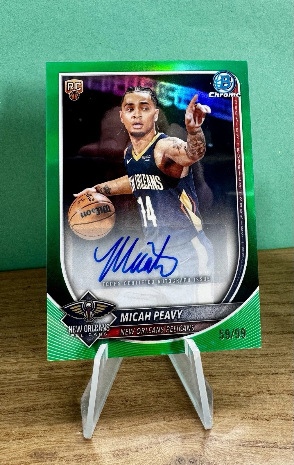 Micah Peavy 2025-26 Topps Chrome card