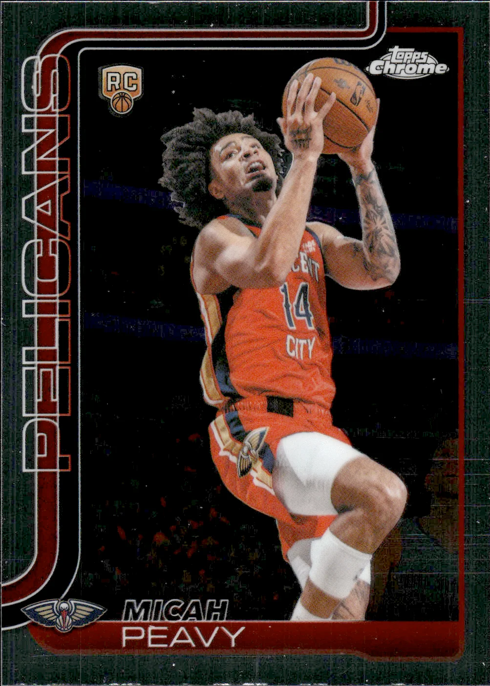 Micah Peavy #191 Rookie Card 2025 Topps Chrome Update Basketball basketball rookie card - Front
