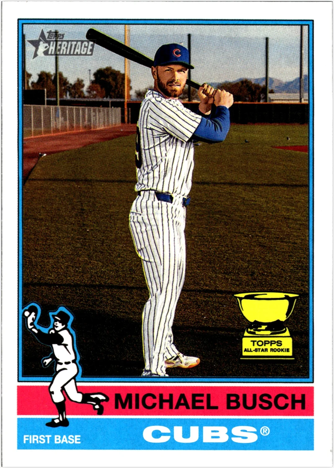 Michael Busch 2025 Heritage High Number #684 baseball card - Front