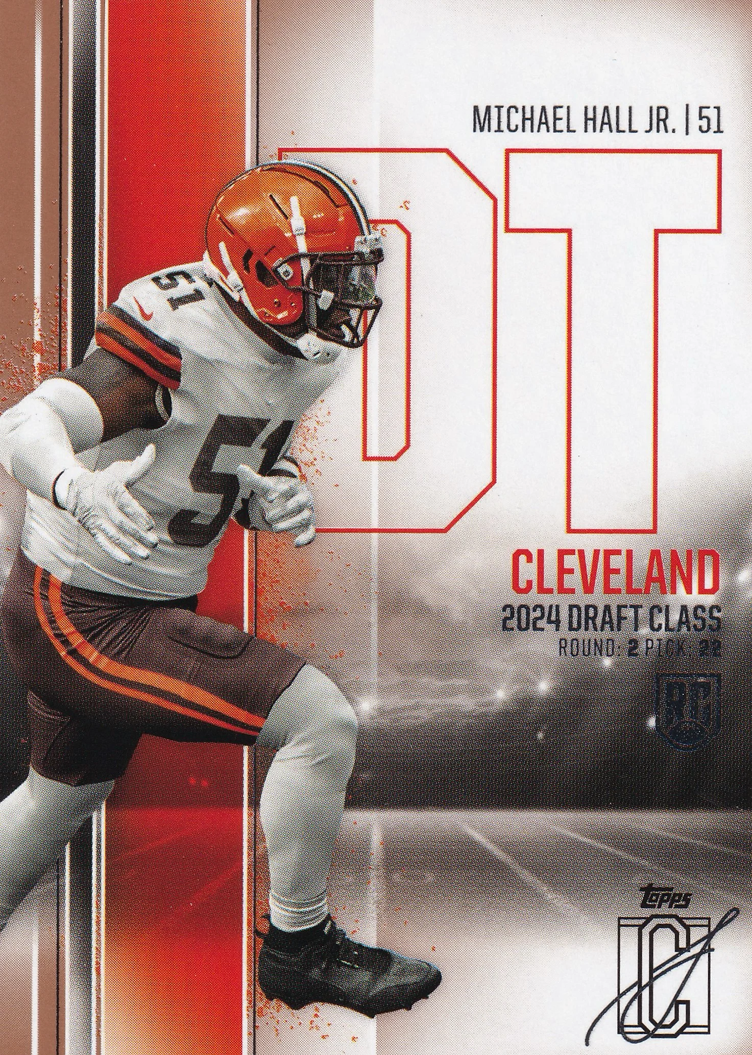 Michael Hall Jr. 2024 Topps Signature Series #93 Rookie football rookie card - Front