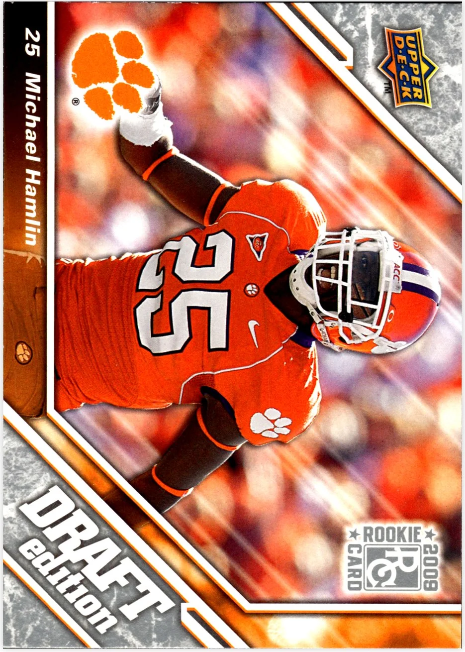 Michael Hamlin 2009 Upper Deck Draft Edition #129 football card - Front