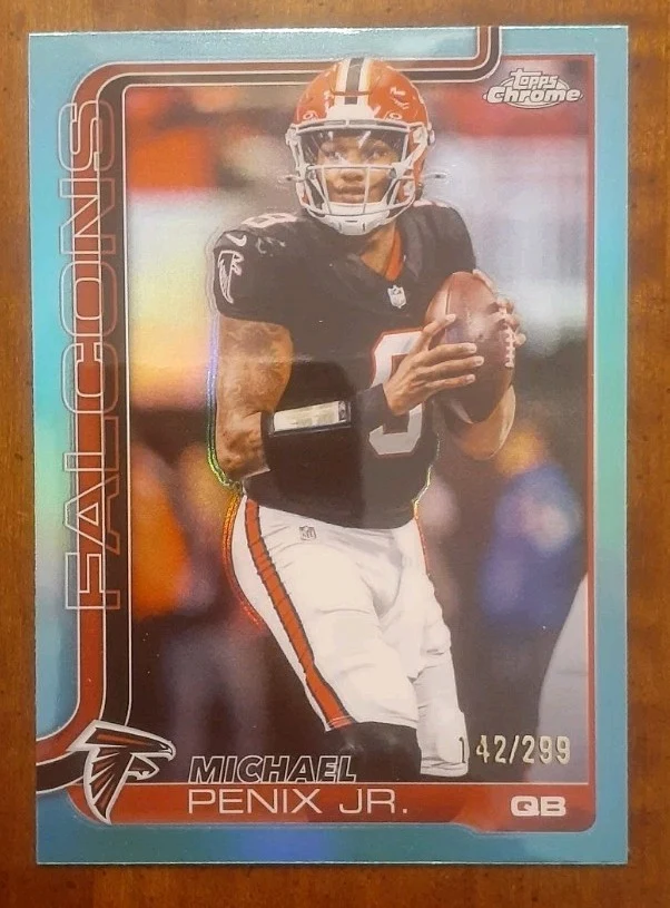 Michael Penix Jr. 2025 Topps Chrome Football card