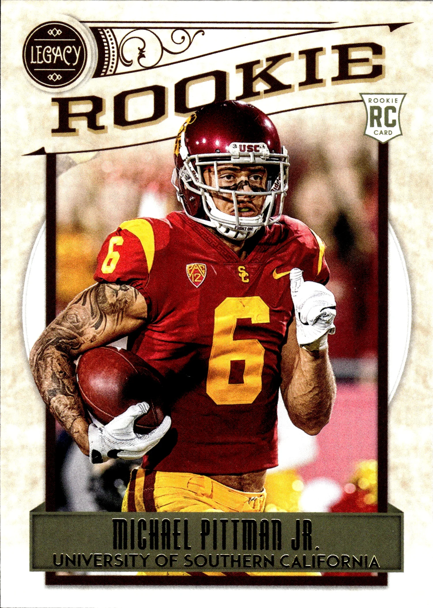 Michael Pittman Jr. 2020 Panini Legacy #170 Yellow football rookie card - Front