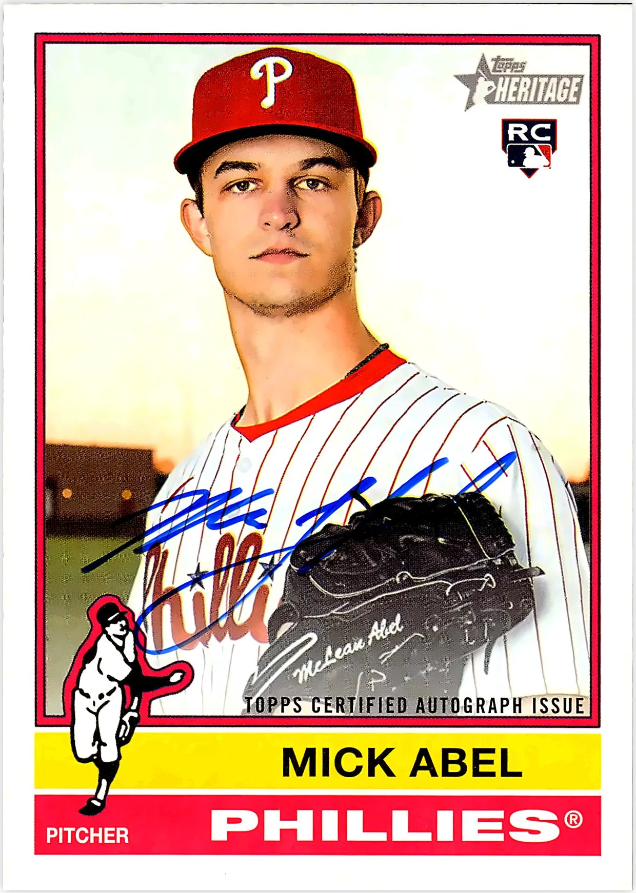 Mick Abel 2025 Topps Heritage #ROA-MA Real One Autographs (High Number) baseball card - Front