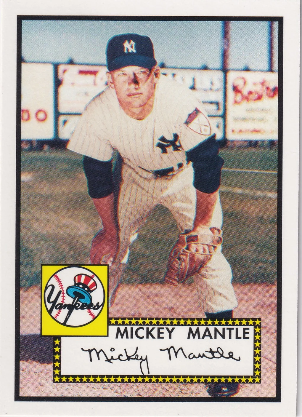 Mickey Mantle 2006 Topps #25 Rookie of the Week baseball card - Front