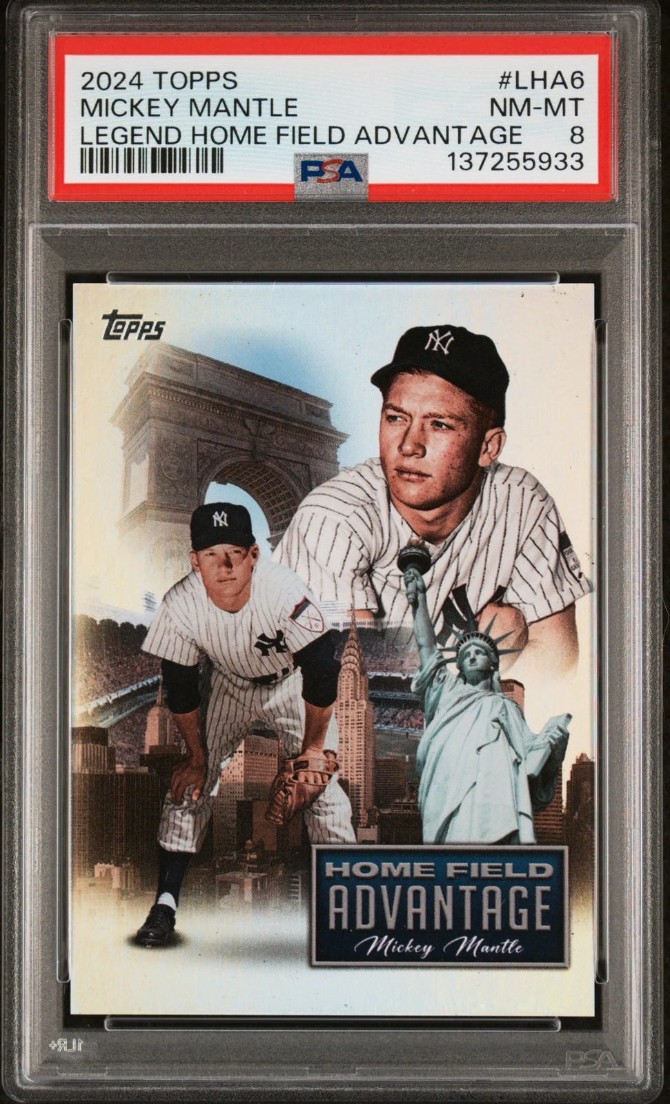 Mickey Mantle #LHA-6 2024 Topps Baseball Legendary Home Field Advantage front