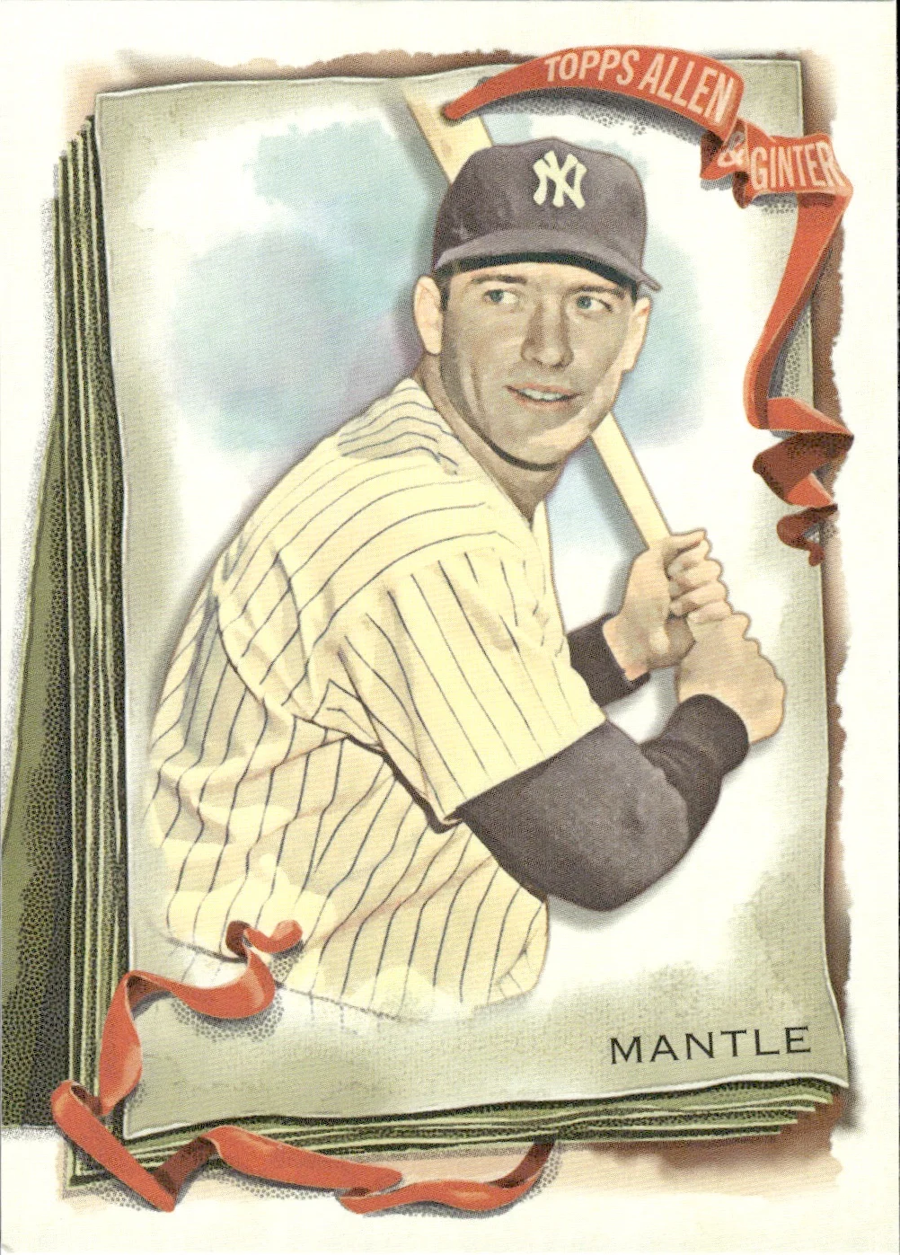 Mickey Mantle #7 2026 Topps Allen & Ginter The World's Champions trading card - Front