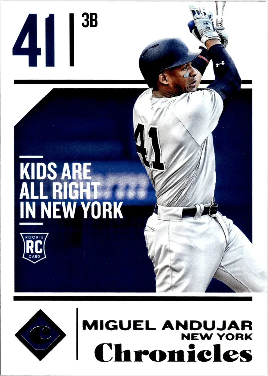 Miguel Andujar 2018 Panini Chronicles #27 baseball rookie card - Front