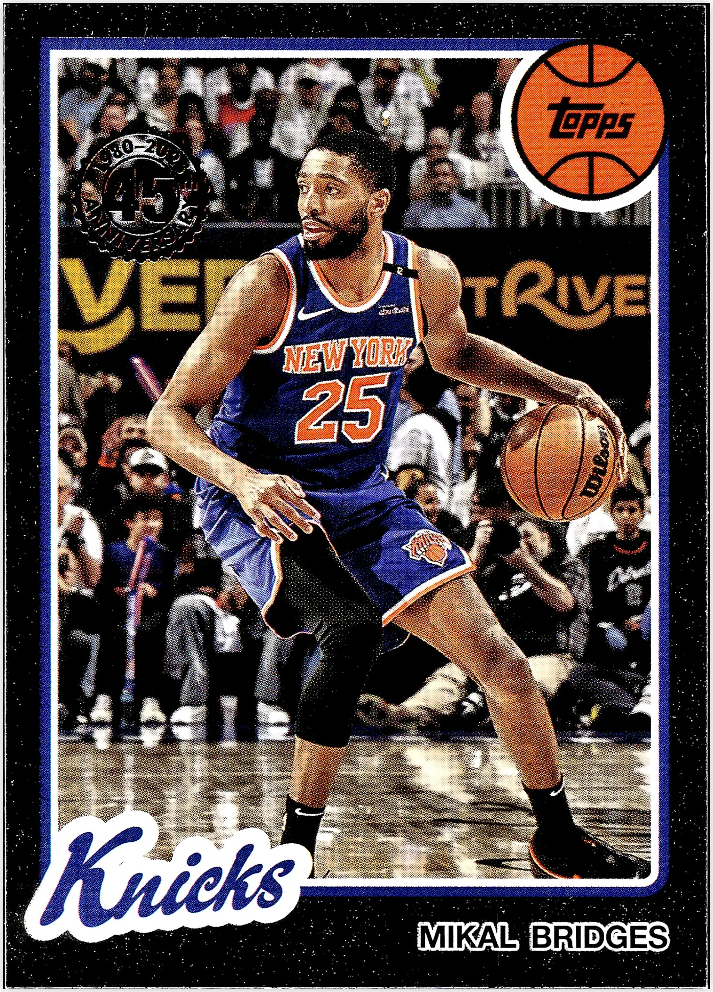 Mikal Bridges 2025-26 Topps #80BK-38 1980-81 Topps Basketball basketball card - Front