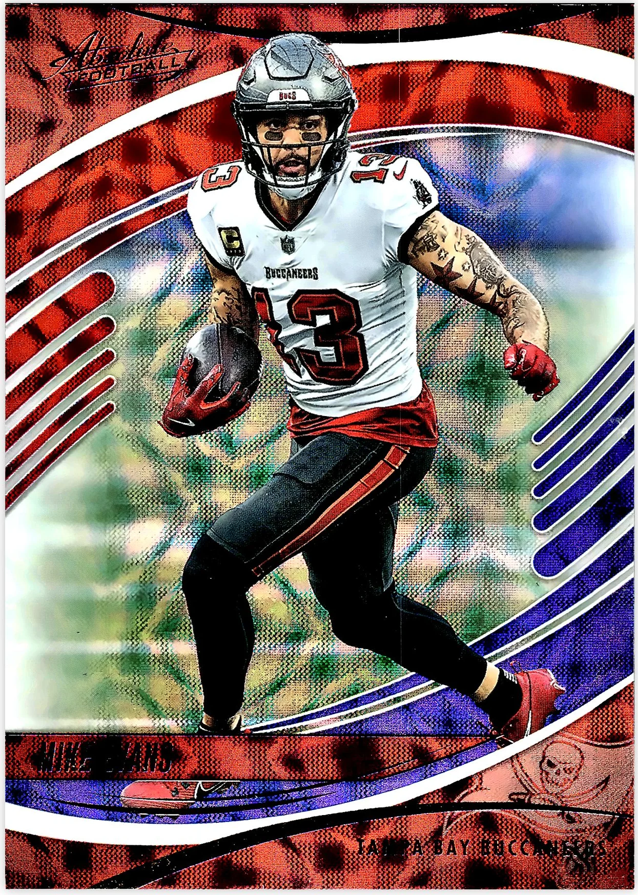 Mike Evans 2025 Panini Absolute #27 Red, White and Blue Kaleidoscope football card - Front