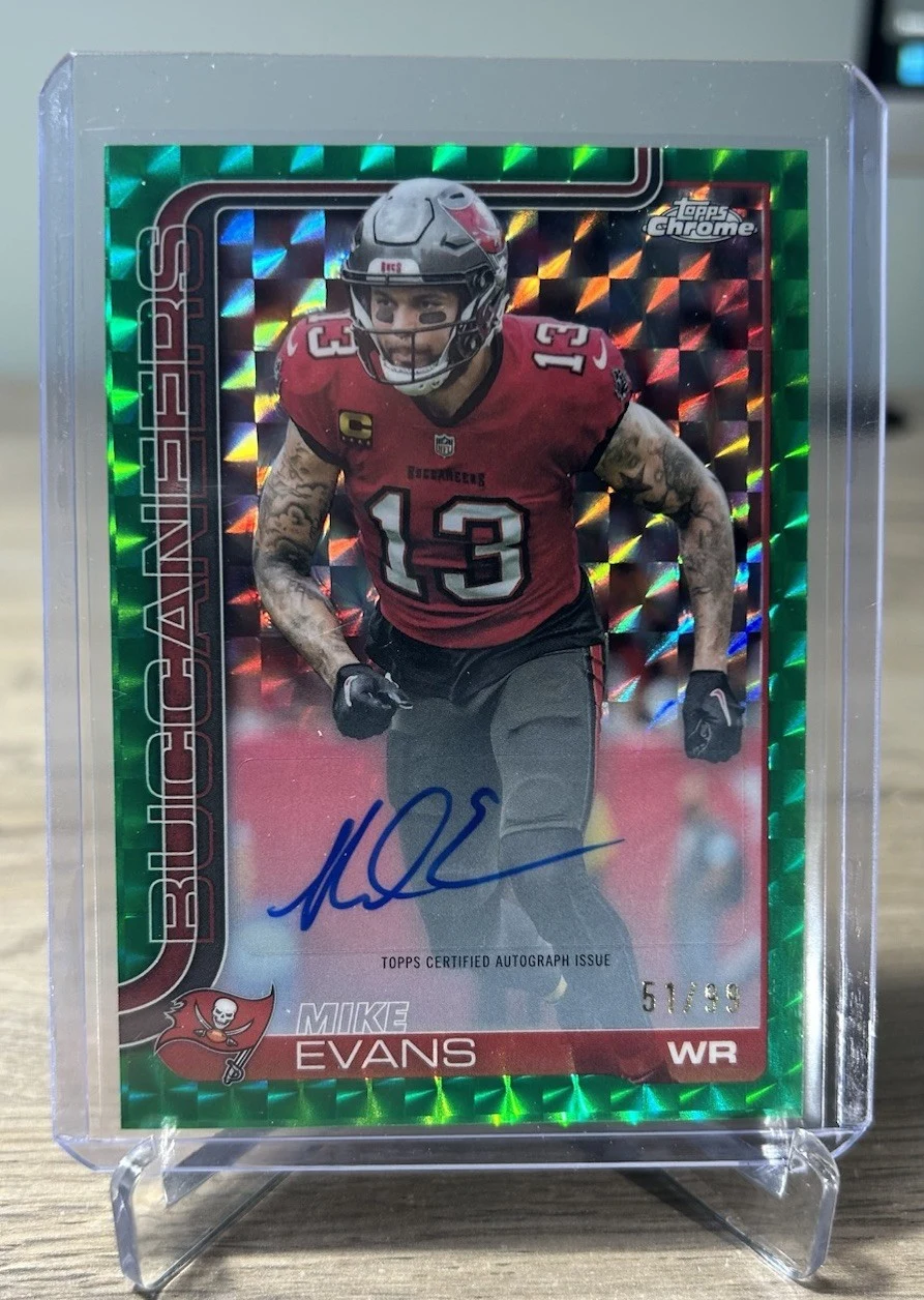 Mike Evans 2025 Topps Chrome Football card