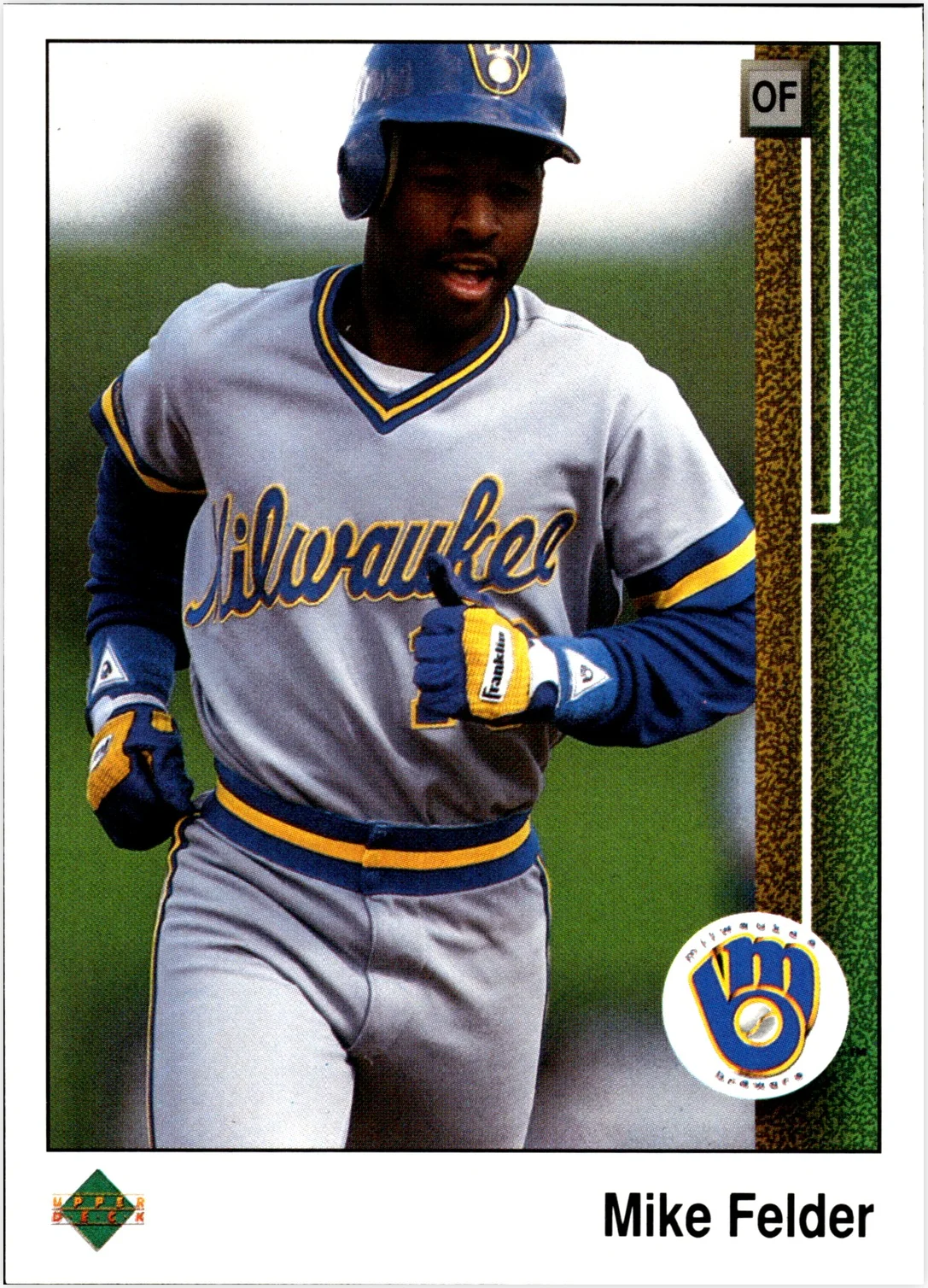 Mike Felder 1989 Upper Deck #252 baseball card - Front