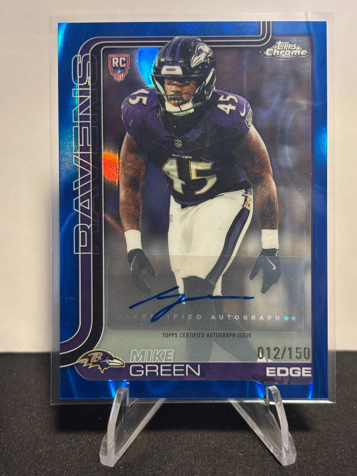 Mike Green 2025 Topps Chrome Football card
