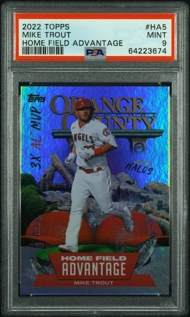 Mike Trout #HA-5 2022 Topps Baseball Home Field Advantage front