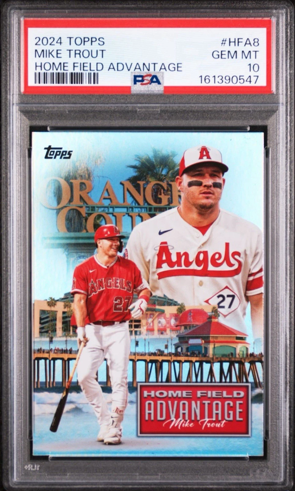 Mike Trout #HFA-8 2024 Topps Baseball Home Field Advantage front