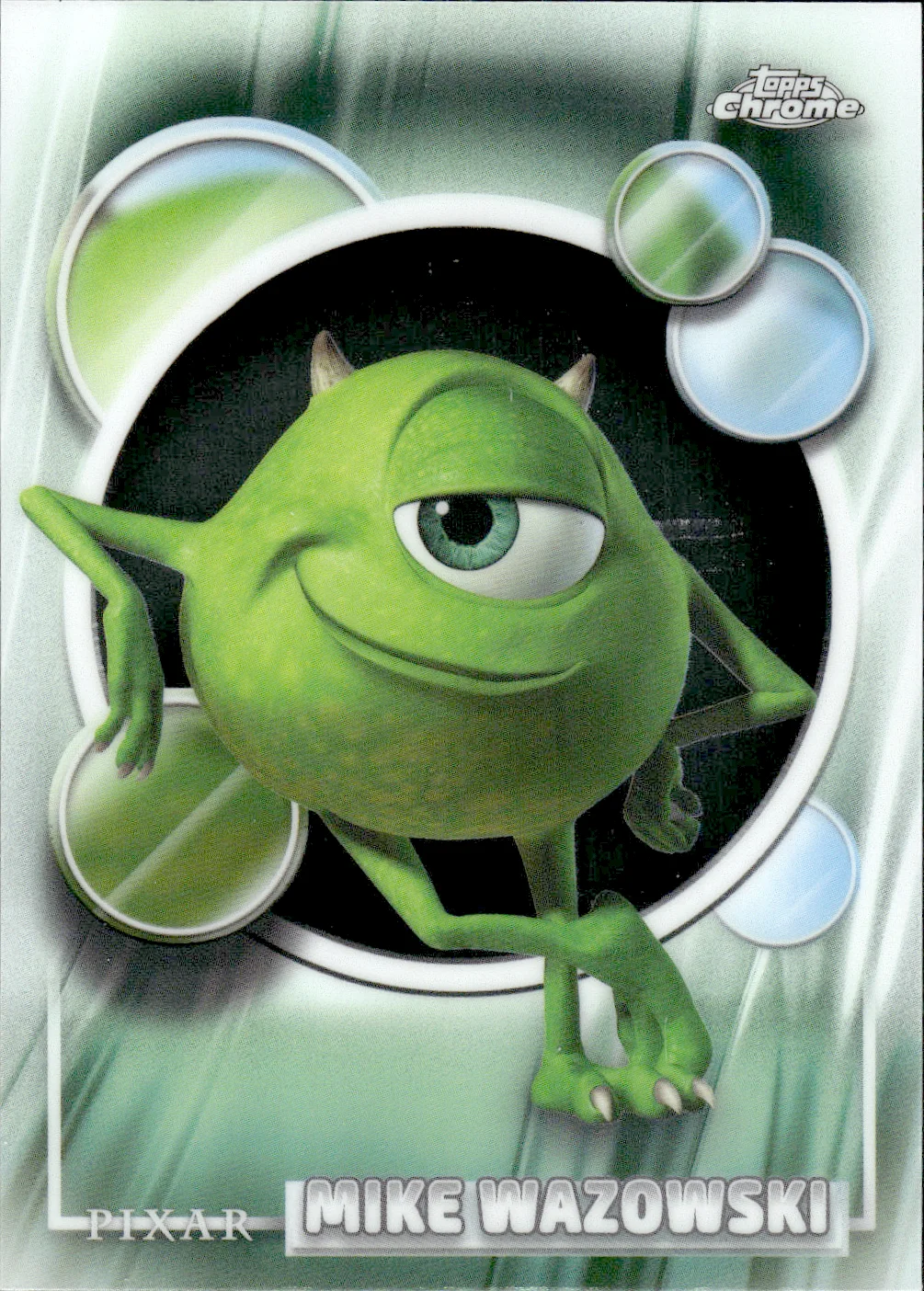 Mike Wazowski #28 2026 Topps Chrome Disney trading card - Front
