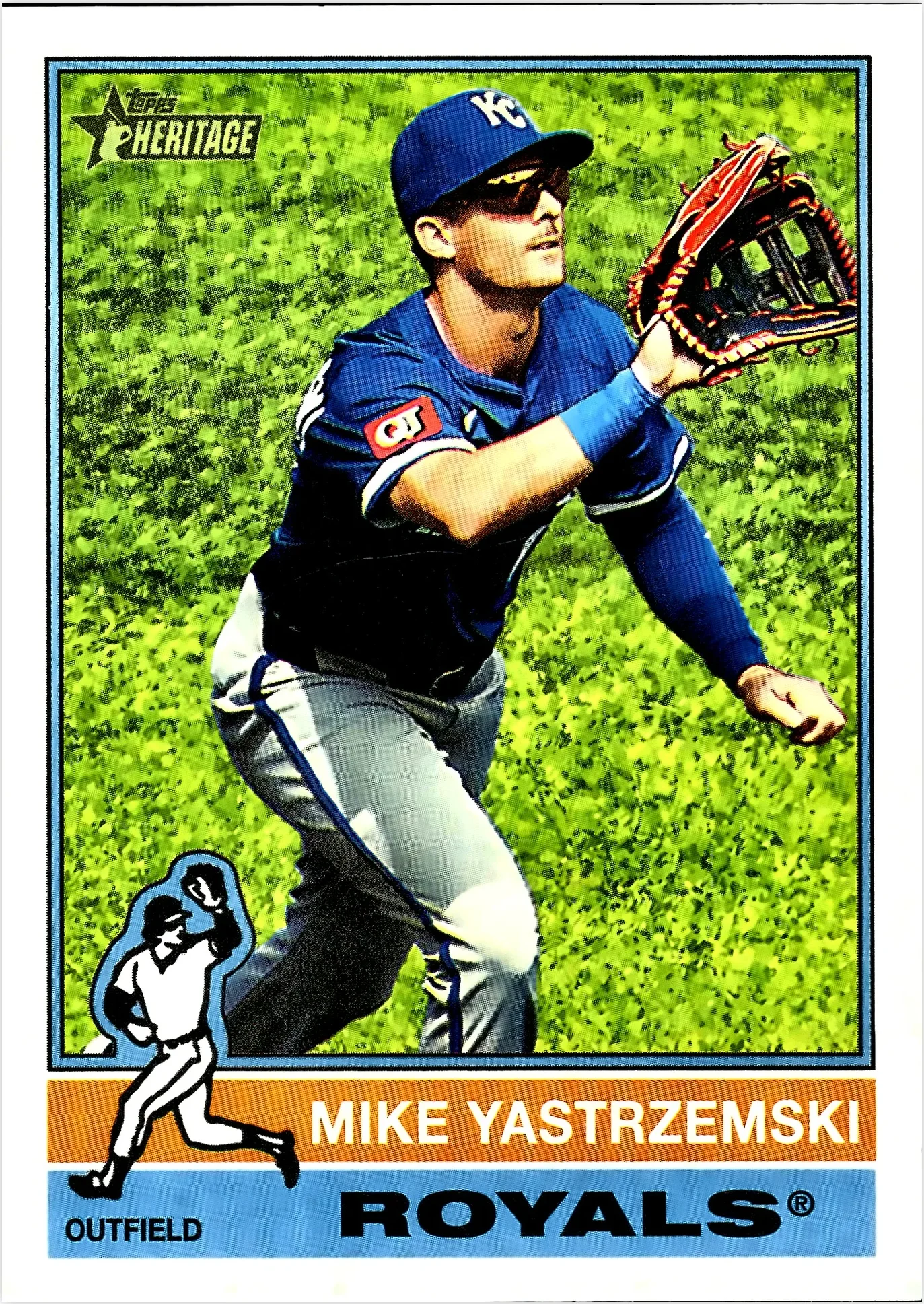 Mike Yastrzemski 2025 Topps Heritage #696 baseball card - Front