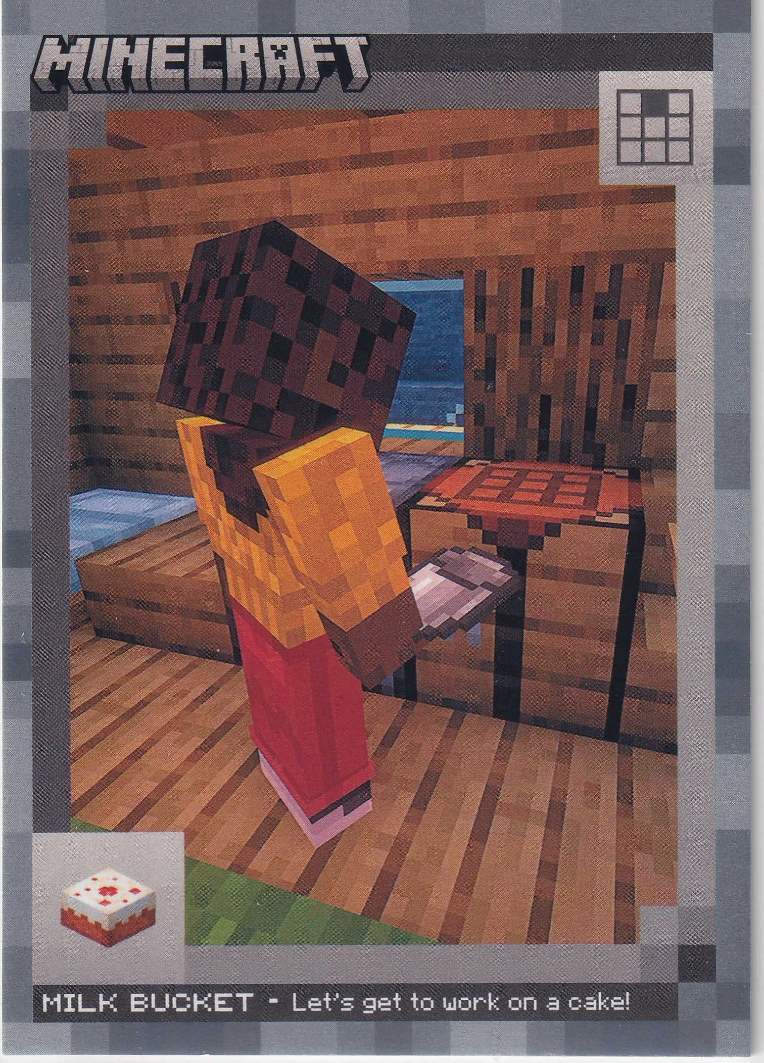 Milk Bucket 2024 Minecraft #110 Stone trading card - Front