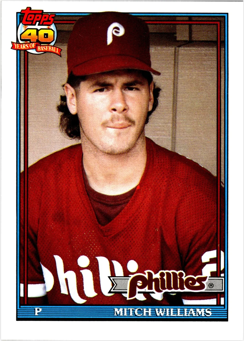 Mitch Williams 1991 Topps Traded #127T baseball card - Front