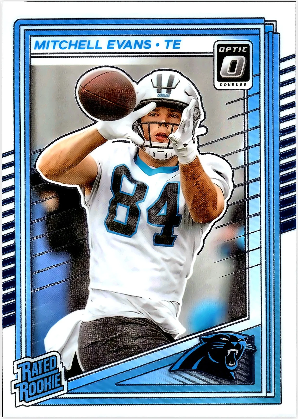 Mitchell Evans 2025 Donruss Optic #254 football rookie card - Front