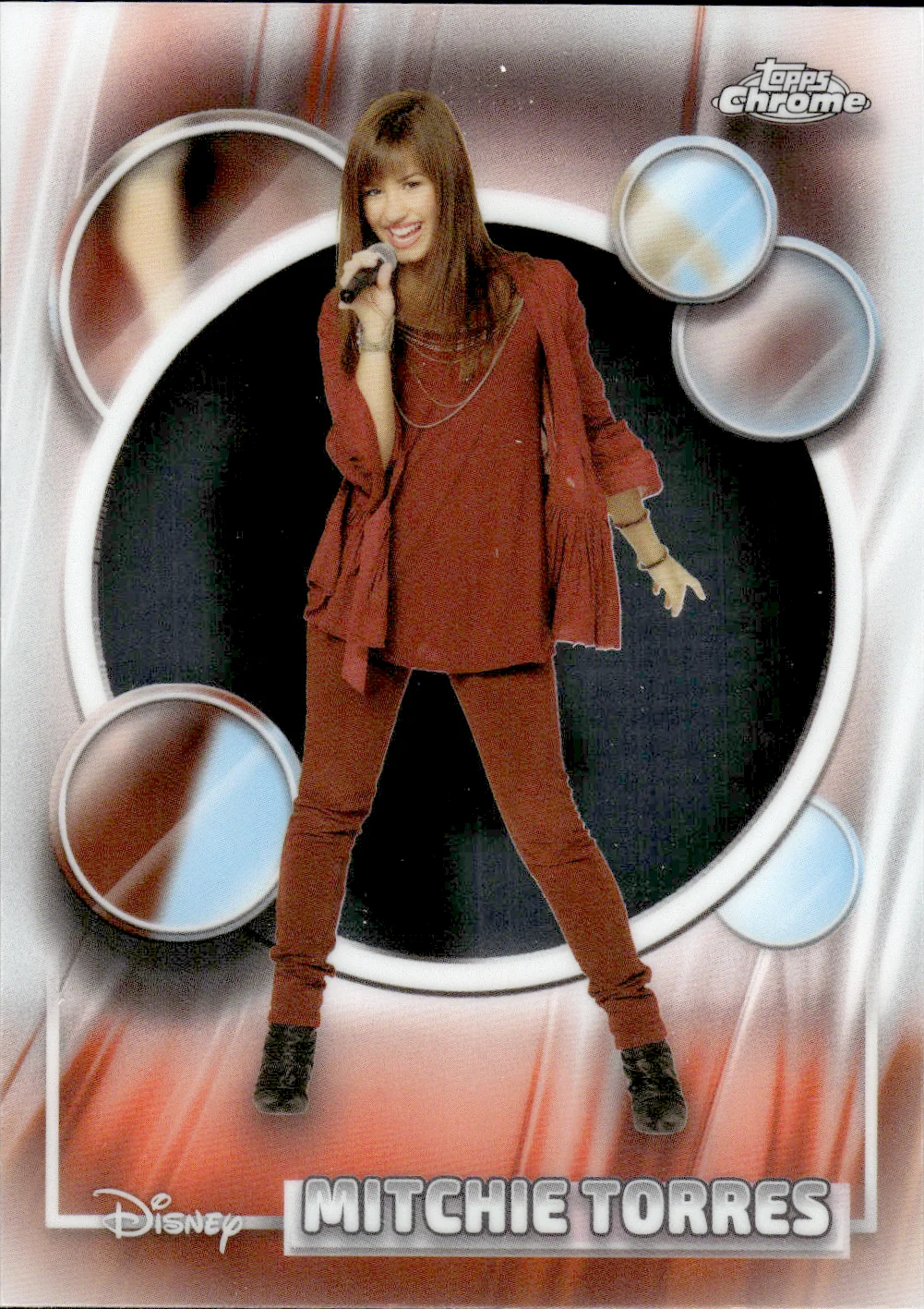 Mitchie Torres #33 2026 Topps Chrome Disney trading card - Front