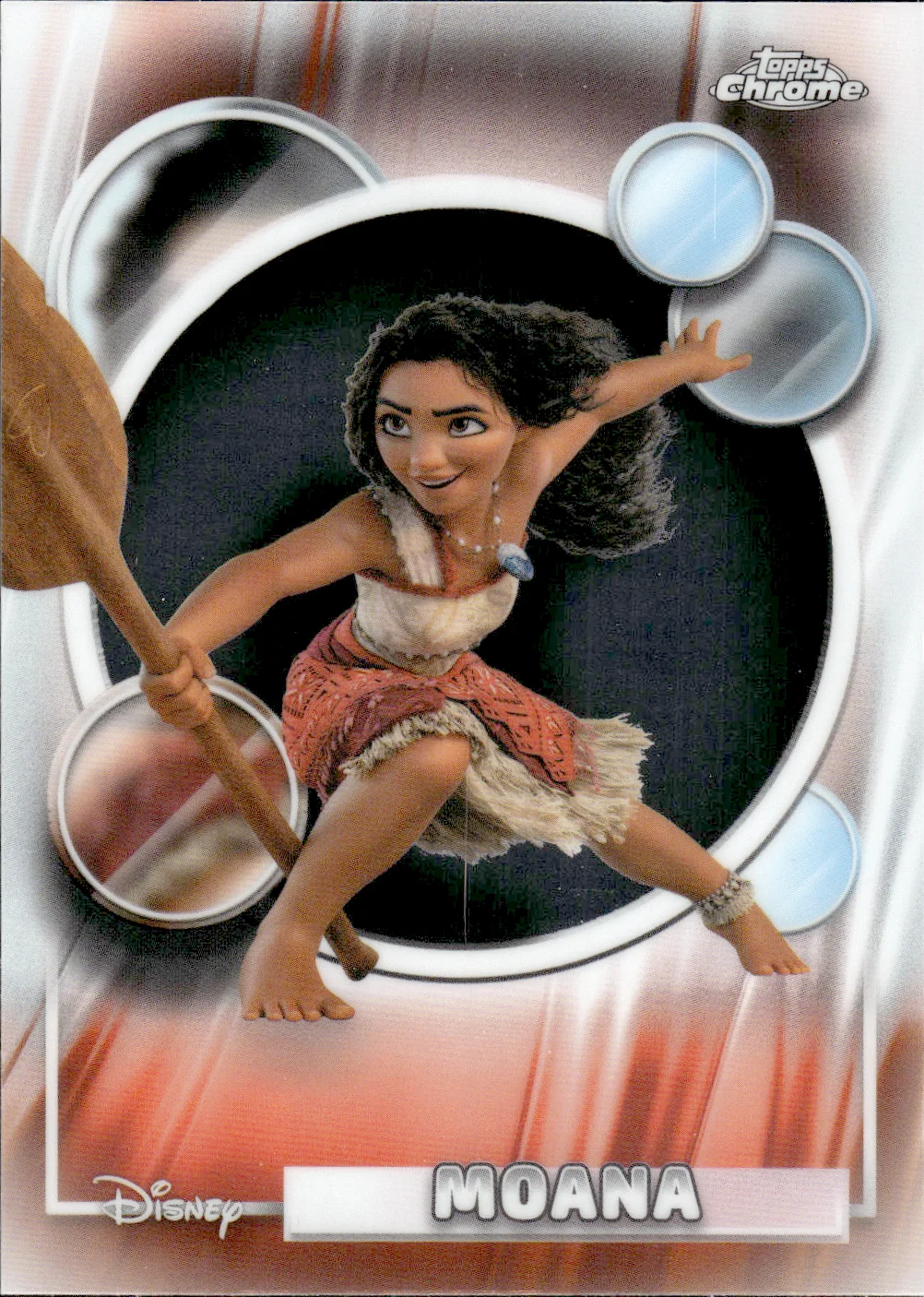 Moana #10 2026 Topps Chrome Disney trading card - Front