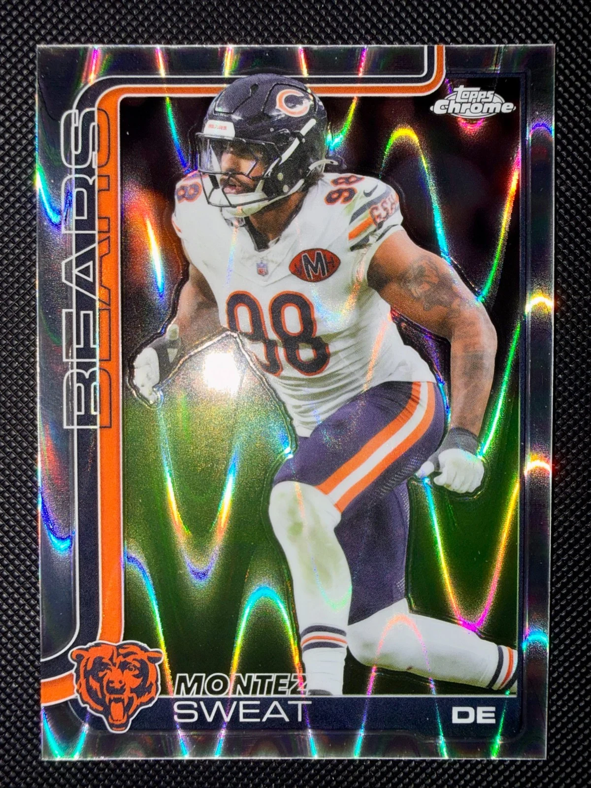 Montez Sweat 2025 Topps Chrome Football card