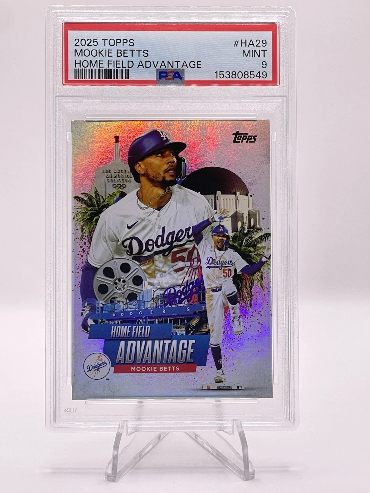 Mookie Betts #HA-29 2025 Topps Chrome Baseball Home Field Advantage front
