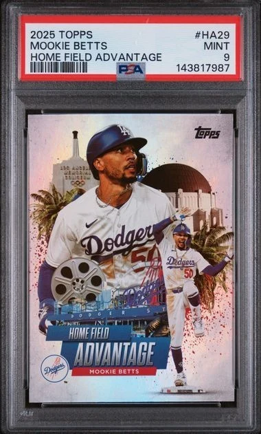 Mookie Betts #HA-29 2025 Topps Chrome Baseball Home Field Advantage front